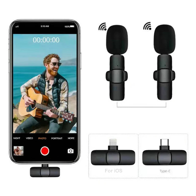 SoundWave K9: Mini Micrófonos Inalámbricos x2 Und