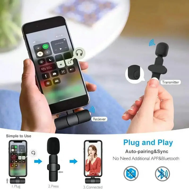 SoundWave K9: Mini Micrófonos Inalámbricos x2 Und