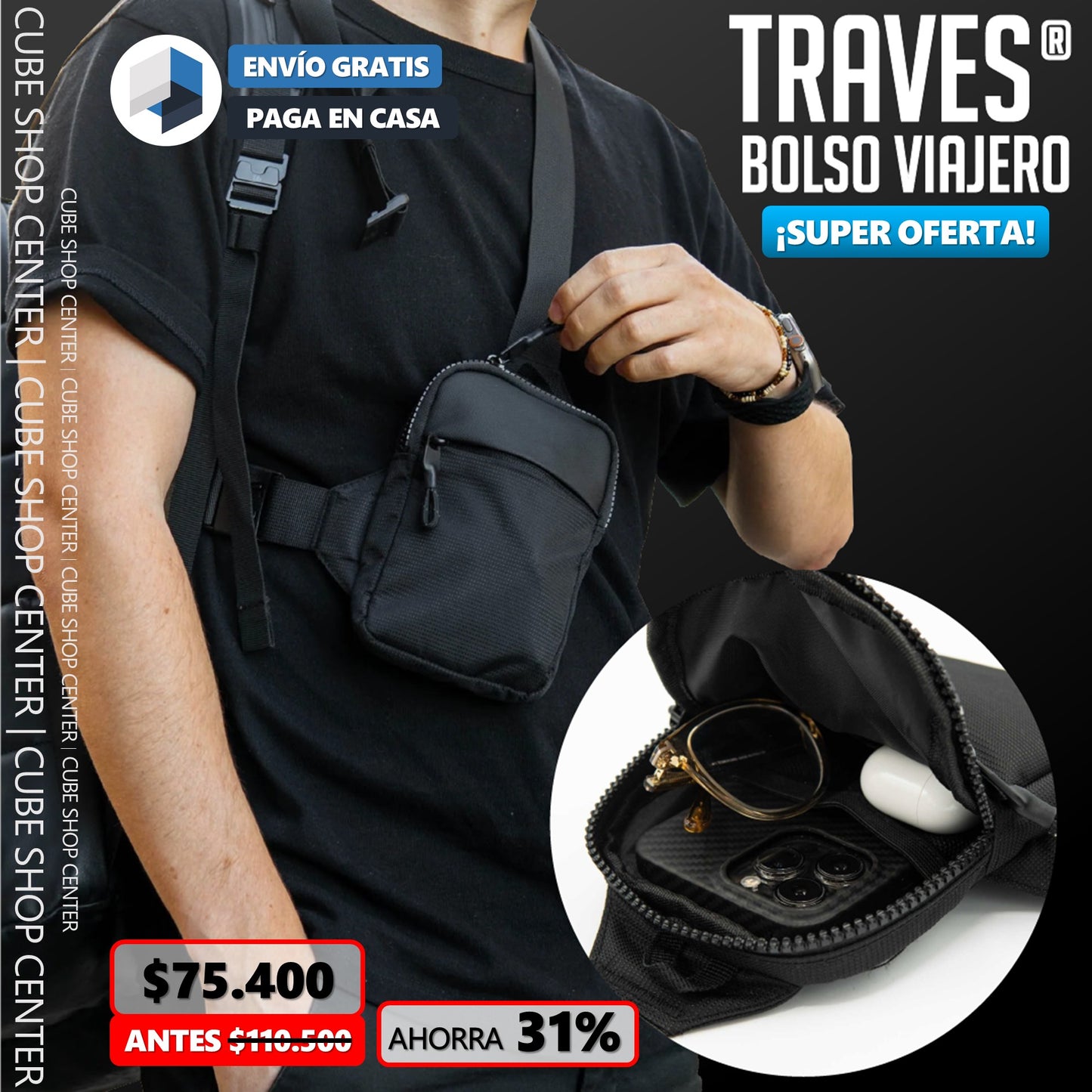 TRAVES®: Bolso Viajero