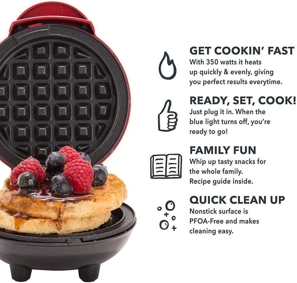 MiniWaffle Pro: Mini Waflera Personal Antiadherente