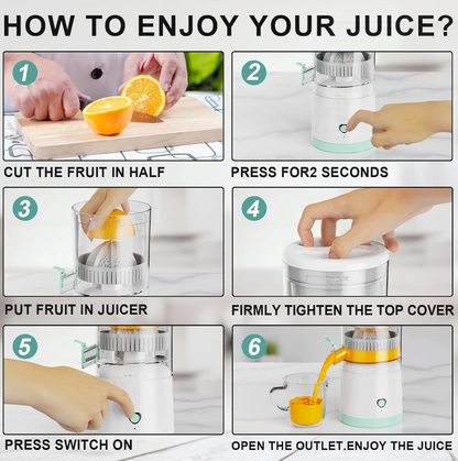 JuicyPro: Exprimidor Eléctrico portátil