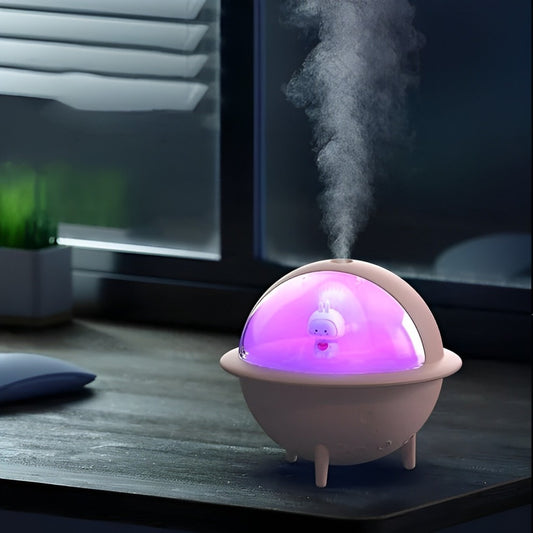 NebulaGlow: Lámpara Humidificador Planeta
