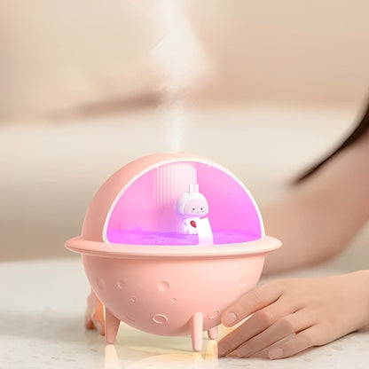 NebulaGlow: Lámpara Humidificador Planeta