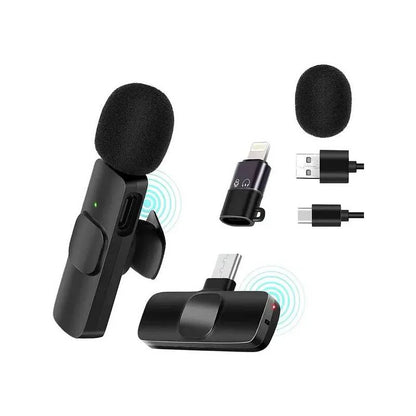 SoundWave K9: Mini Micrófonos Inalámbricos x2 Und