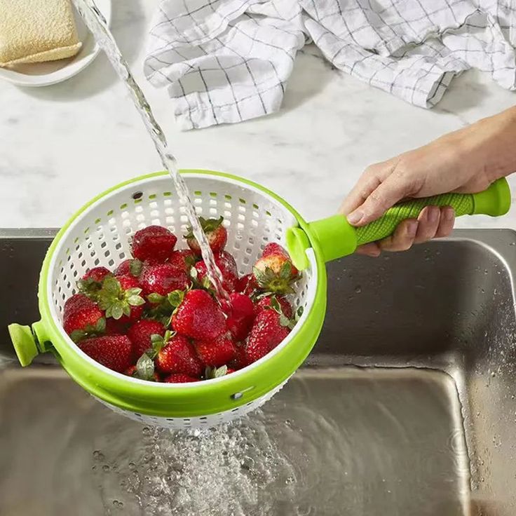 SpinChef: Colador Giratorio - Seca, Enjuaga y Centrifuga