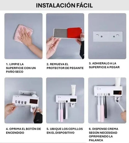 UltraClean: Soporte de Cepillos con Luz UV