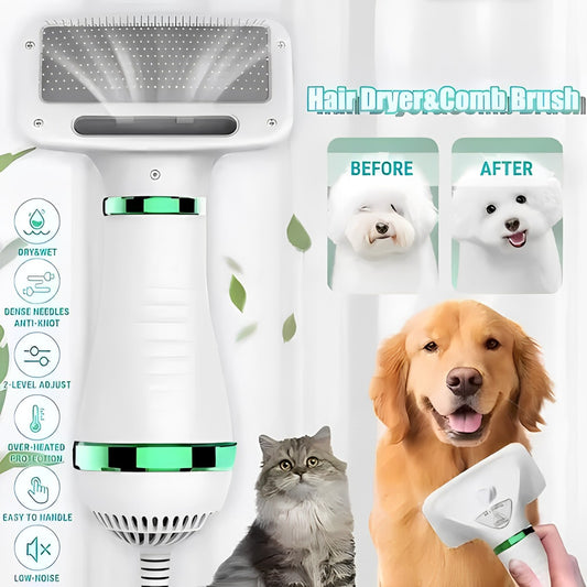 PawsDry Pro: cepillo y secador para mascotas