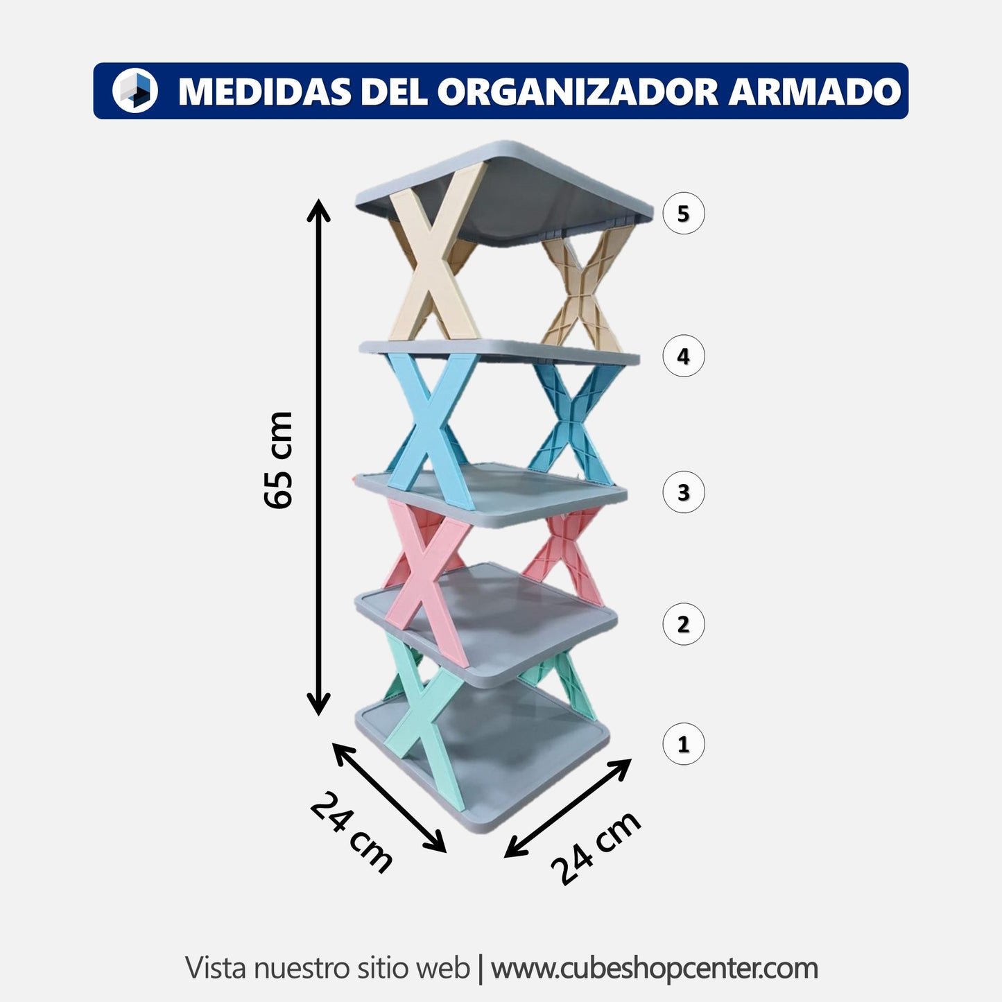 StepShoes: Organizador de zapatos 5 niveles