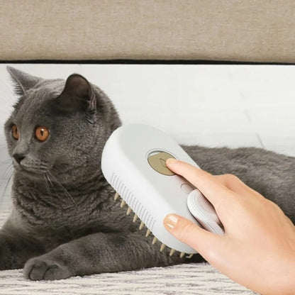 SteamPaw 3-in-1: Cepillo de Vapor para Mascotas